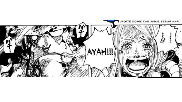 Poyongan One Piece chapter 1103
SPOILER One Piece Chapter 1104: Demi Bonney, Kuma Pukul Wajah Saturn Sampai Goncang Pulau Egghead