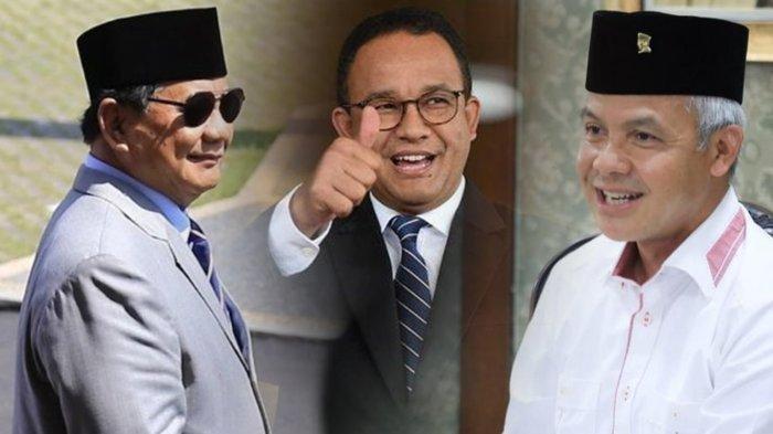 Sapu Bersih 30 Provinsi, Prabowo Unggul di Pemilu 2024, Anies Menang 2 Provinsi, Ganjar 0 Provinsi.
Prabowo Subianto, Anies Baswedan, Ganjar Pranowo