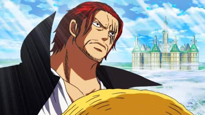 Shanks di depan Tanah Suci Mary Geoise dari anime One Piece