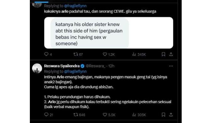 Sosok Arlo, Diduga Korban Bullying Geng Tai Anak Vincent Rompies Disebut Suka Tiduri Cewek