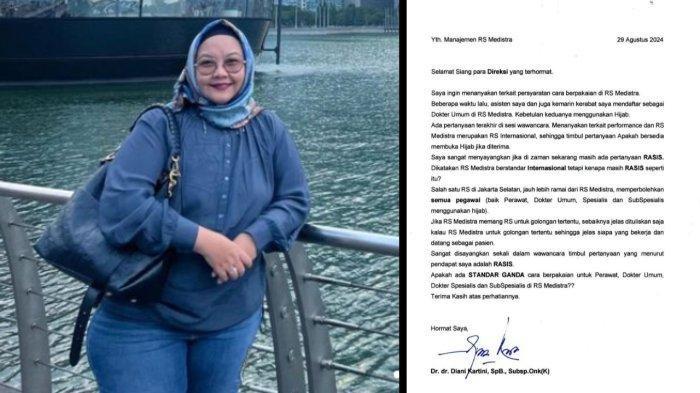 Sosok Diani Kartini, Dokter Spesialis Bedah Onkologi Viral Karena Protes Larangan Jilbab RS Medistra