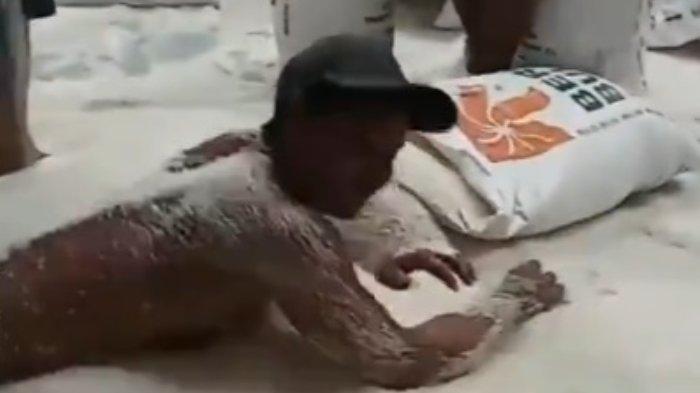 Sosok Isam,  Pria yang Viral Mandi Beras Bulog, Kini Dipecat Kepala Bulog, Begini Nasibnya Sekarang