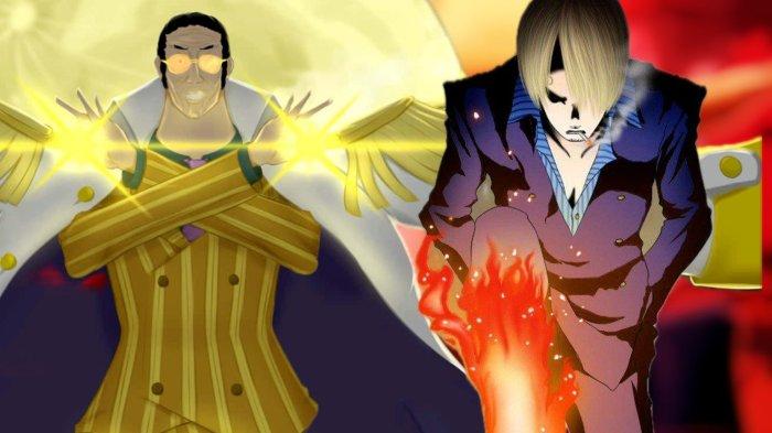 Kizaryu dan Sanji dalam One Piece.
Spoiler One Piece Chapter 1108: Saturnus Berubah Bentuk Serang Lucffy, Sanji, dan Vegapunk