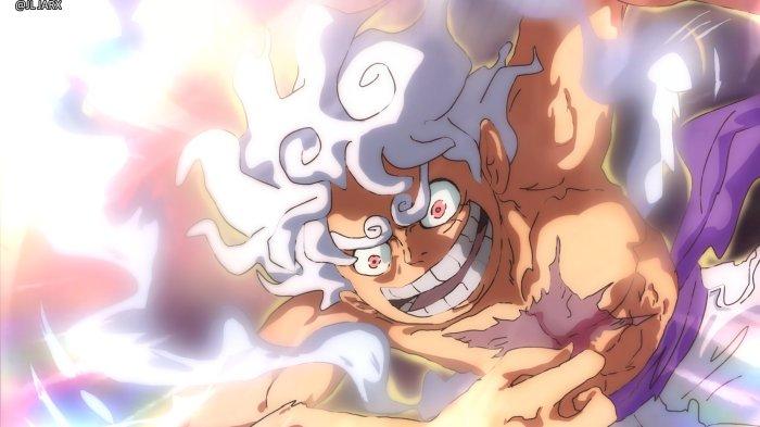 Luffy dalam Mode Gear 5 dalam Serial One Piece