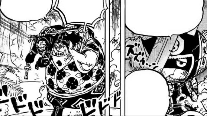 Spoiler One Piece Chapter 1119: Combo Luffy dan Bonney Pakai Mode Gear 5 Lawan Para Gorosei.  Zoro dan Jinbe kru topi jerami melarikan diri dari egghead dalam One piece 1119