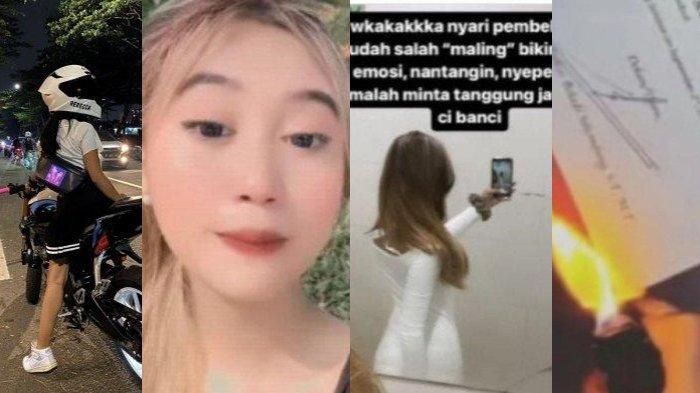 TAMPANG Rebecca Alias Ebek, Cewek yang Bakar Ijazah Pacarnya Cuma Gara-gara Helm Tak Dikembalikan