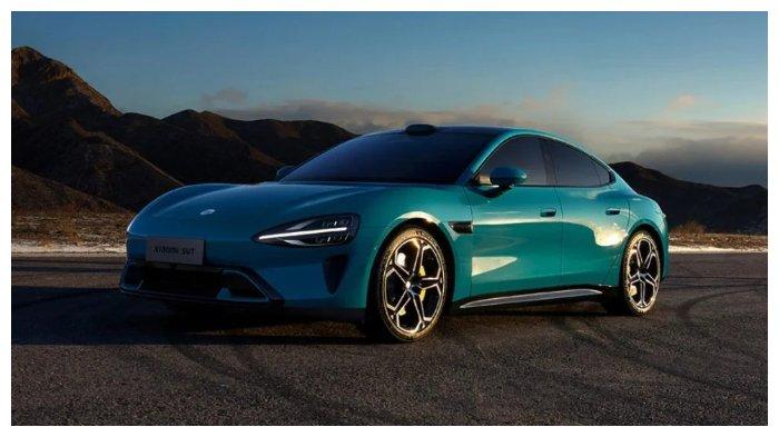 Tampilan Sedan Listrik Xiaomi SU7 yang akan debut akhir Maret 2024.