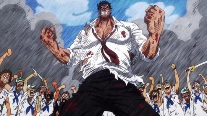 Monkey D Garp dalam masa prima di Marinir angkatan laut. Teori One Piece: Alasan Garp Mati-matian Selamatkan Koby, Tapi Membiarkan Ace Mati di Marineford