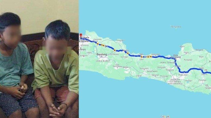 Dua bocah SD nekat dari Madura ke Jakarta naik motor, tanpa helm dan cuma ikuti GPS. Sudah berhasil sampai Semarang