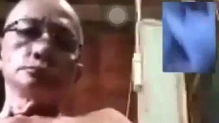 Viral Video Mesum 2 Menit 42 Detik, Rekam Pria Botak Bersarung Biru Pamer Alat Vital Bareng Cewek