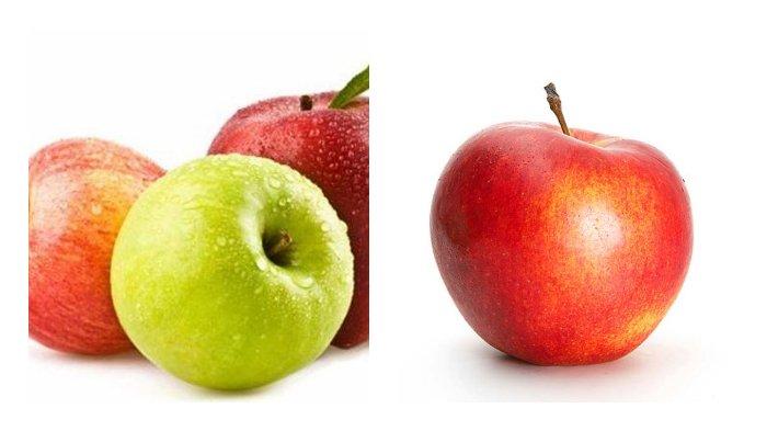 Tiga buah apel lebih banyak dari satu buah apel.