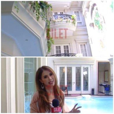 Potret kolam renang di rumah Helena Lim. (YouTube/RCTI - INFOTAINMENT)