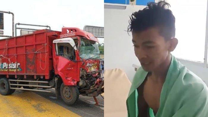 Tampang MI alias Isnem, sopir truk berusia 18 tahun penyebab kecelakaan beruntun di Gerbang Tol Halim Utama.