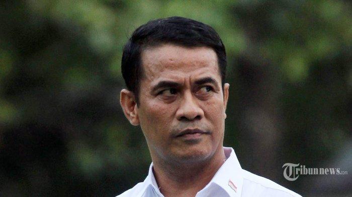 Menteri Pertanian Amran Sulaiman di Istana Merdeka, Jakarta, Minggu (26/10/2014).