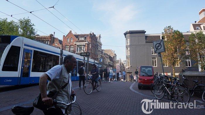 Suasana siang hari di Amsterdam, Belanda, Rabu (23/5/2018).