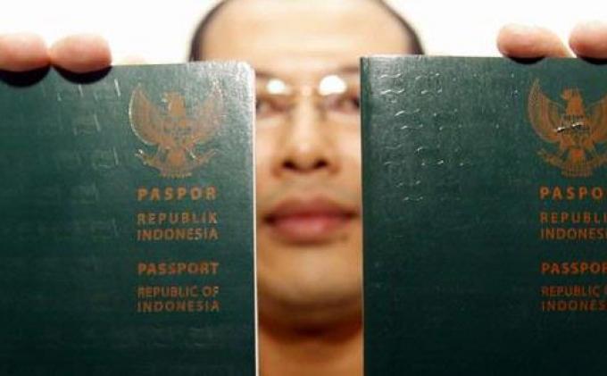 Ilustrasi Paspor Indonesia.