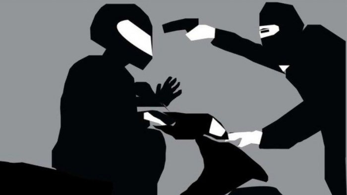 Ilustrasi begal saat beraksi.