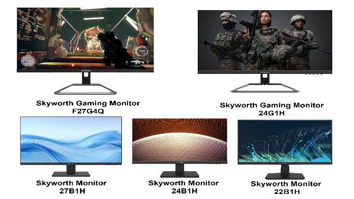 5 seri monitor Skyworth untuk kebutuhan bekerja sehari-hari hingga kebutuhan gaming.
