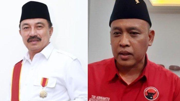 Tri Adhianto (kanan) dan Abdul Harris Bobihoe (kiri) memiliki dana kampanye Rp 500 juta untuk Pilkada Kota Bekasi.