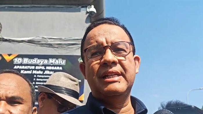 SAMBUT TOM LEMBONG - Mantan Gubernur DKI Jakarta, Anies Rasyid Baswedan mendatangi Rumah Tahanan Cipinang, Jatinegara, Jakarta Timur, Jumat (1/8/2025). Anies akan bahas bersama Tom Lembong langkah hukum ke depan. (WARTA KOTA/MIFTAHUL MUNIR)