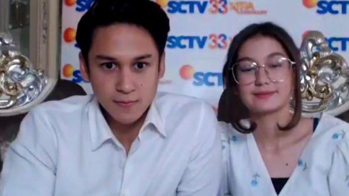 Pemain sinetron Antonio Blanco Jr dan Zoe Abbas Jackson saat wawancara virtual, Kamis (12/10/2023).