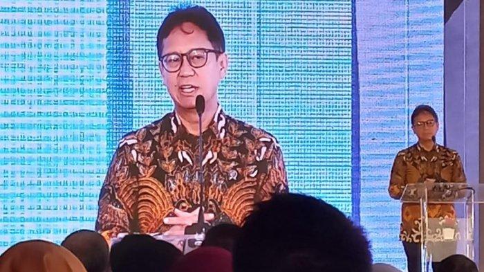 Menteri Kesehatan (Menkes) Budi Gunadi Sadikin saat topping off Institut Neurosains Nasional (INN) di Rumah Sakit Pusat Otak Nasional (RSPON) Prof. Dr. dr. Mahar Mardjono, Senin (15/10/2024).