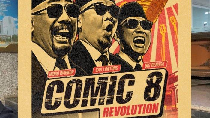 Rumah Produksi Falcon Pictures mengumumkan peluncuran audisi Comic 8 Revolution. Pengumuman audisi Comic 8 Revolution dilakukan Kamis (8/8/2024). Even Audisi Comic 8 Revolution ini adalah ajang pencarian bakat untuk menemukan talenta-talenta baru yang akan bermain dalam film terbaru produksi Falcon Pictures. Audisi ini digelar mulai 23 Agustus sampai 21 September 2024 di 8 kota besar di Indonesia, yaitu Bandung, Jogyakarta, Surabaya, Makassar, Bali, Medan, Palembang dan Jakarta. 