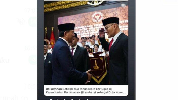 STAFSUS MENHAN -- Deddy Corbuzier salah satu konten kreator Indonesia, kini diangkat menjadi Staf Khusus (Stafsus) Menteri Pertahanan (Menhan), Sjafrie Sjamsoeddin. Kabar Deddy menduduki jabatan stafsus disampaikan Sjafrie lewat akun Instagram resminya @sjafrie.sjamsoeddin, Selasa (11/2/2025).
