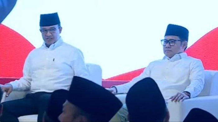 Pasangan Anies Rasyid Baswedan-Abdul Muhaimin Iskandar (Amin) sebagai calon presiden (capres) dan calon wakil presiden (cawapres) 2024 telah tiba di Hotel Majapahit, Kota Surabaya, Jawa Timur, Sabtu (2/9/2023).