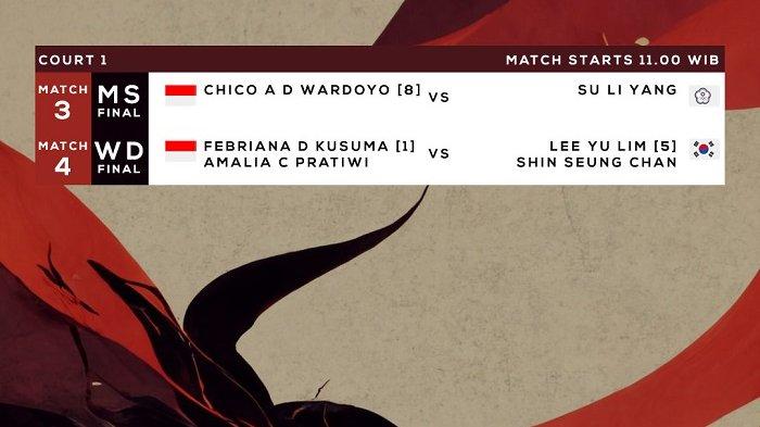 Jadwal dan Link Live Streaming Final Taipei Open 2023: Dua Wakil