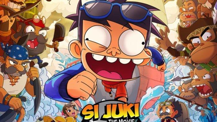 Rumah produksi Falcon Pictures merilis poster resmi film animasi terbaru Si Juki The Movie Harta Pulau Monyet, Jumat (31/5/2024). Film animasi Si Juki The Movie Harta Pulau Monyet tayang di bioskop 27 Juni 2024.