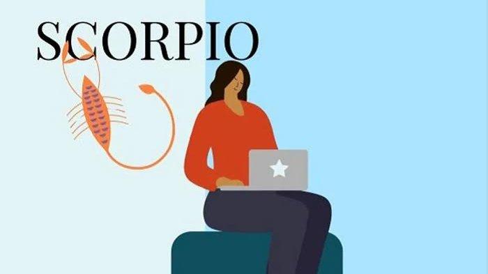 Ilustrasi zodiak scorpio.