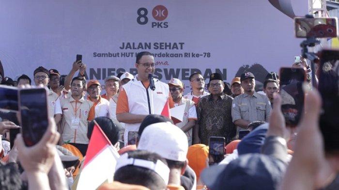 Partai Keadilan Sejahtera (PKS) Jawa Tengah menggelar jalan sehat di Kota Salatiga Jawa Tengah, Minggu  (13/08/23). Acara itu turut dihadiri  bakal calon Presiden Anies Baswedan.