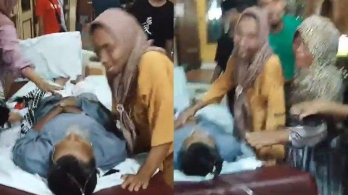 Viral detik-detik seorang pria tua mendadak meninggal dunia saat kunjungan kerja Jokowi