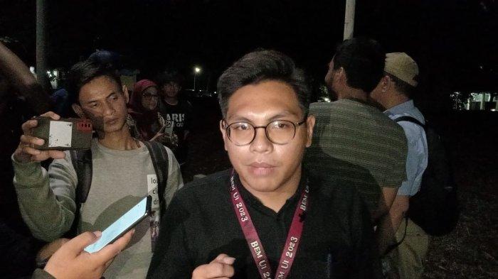 Ketua BEM UI Melki Sedek Huang mengaku sering mendapatkan intimidasi usai menolak keras putusan MK soal batas usia Capres-cawapres.