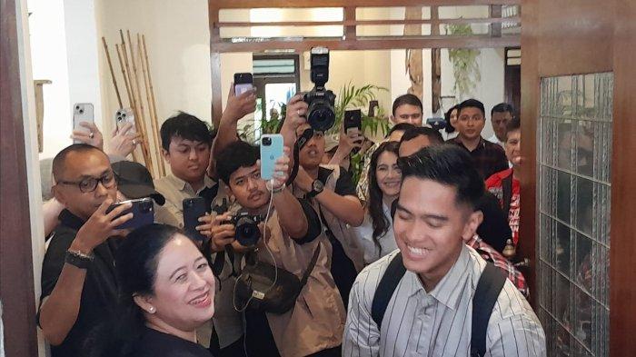 Ketua DPP PDIP Puan Maharani bertemu dengan Ketua Umum PSI Kaesang Pangarep