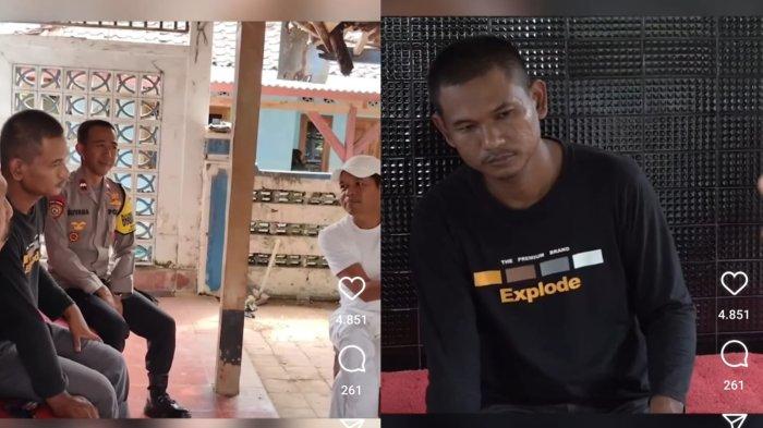 Kolase Dedi Mulyadi dan Asep, pelaku penipuan modus titip jual hewan ternak di Desa Batusari, Kabnupaten Subang, Jawa Barat