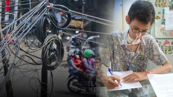 Sultan Rif'at Alfatih, mahasiswa Universitas Brawijaya (UB) Malang yang terjerat kabel fiber optik menuliskan surat. Surat tersebut ditujukan Sultan untuk Presiden Joko Widodo atau Jokowi dan Menko Polhukam RI Mahfud MD.