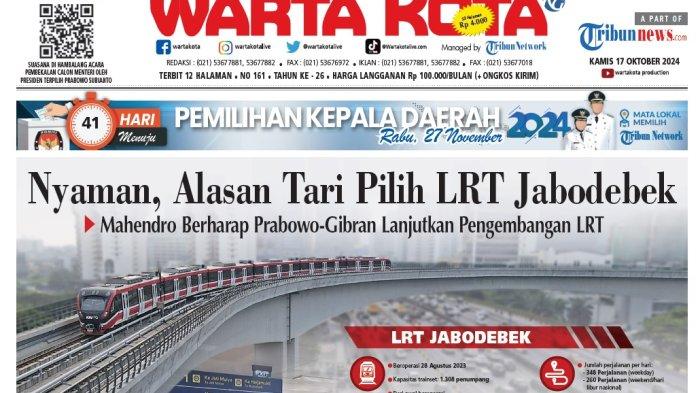 KEHADIRAN LRT Jabodebek dirasakan sekali manfaatnya oleh masyarakat yang tinggal di penyangga Jakarta. Kebersihan dan keamanannya membuat penumpang nyaman.