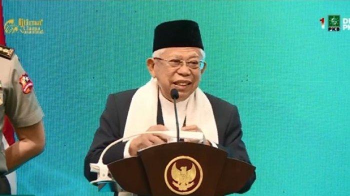 Wakil Presiden Maruf Amin bereaksi atas kasus penistaan agama yang diduga dilakukan Panji Gumilang.