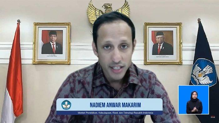 Menteri Pendidikan, Kebudayaan, Riset, dan Teknologi (Mendikbudristek), Nadiem Anwar Makarim.
