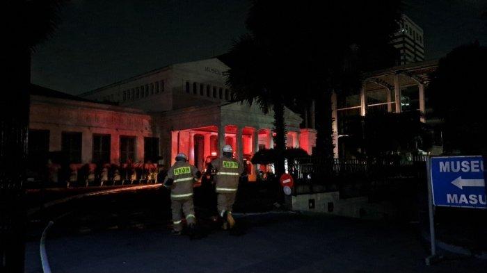 Museum Nasional, Gambir, Jakarta Pusat, Sabtu (16/9/2023) sekira pukul 20.00 WIB mengalami kebakaran.