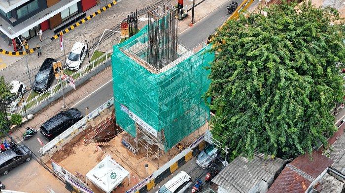 Pembangunan LRT Jakarta Fase 1B.
