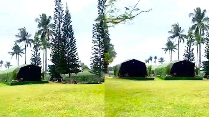 Penampakan tenda glamping yang akan ditempat para menteri Kabinet Merah Putih di acara pembekalan Akmil Magelang 24-27 Oktober 2024