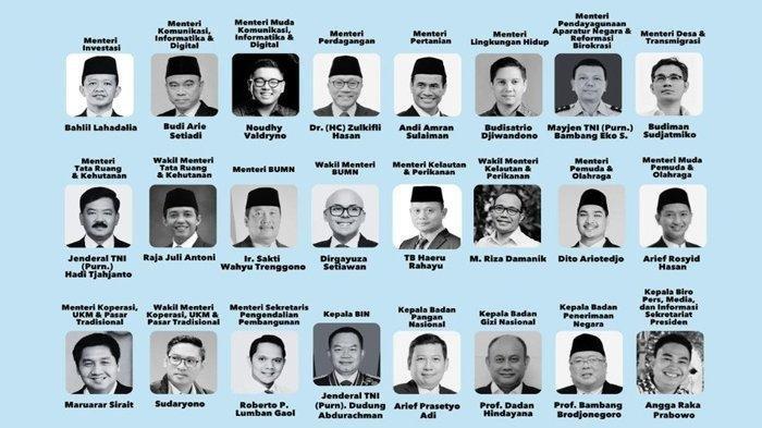 Poster Kabinet Indonesia Emas besutan Prabowo-Gibran yang viral di media sosial
