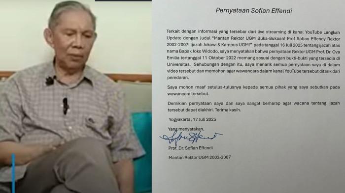 Said Didu Tahu Alasan Prof. Sofian Effendi Cabut Pernyataan soal Ijazah Jokowi, Begini Kata Dia - Halaman 4 - Wartakotalive.com