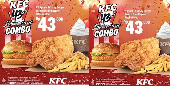 Promo Makanan Hari ini 15 Oktober dari KFC Cuma Rp 43.000 Dapat Menu ...