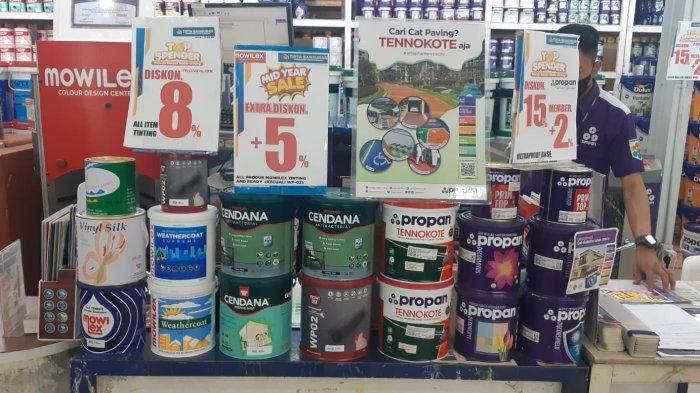 Promo diskon untuk item produk cat di Tirta Bangunan Sawangan Depok.