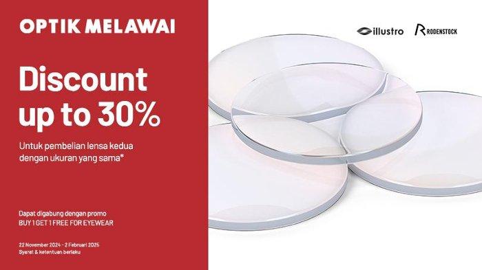Promo dari Optik Melawai.