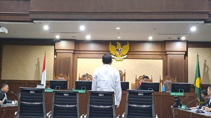Rafael Alun Trisambodo saat vonis dibacakan.